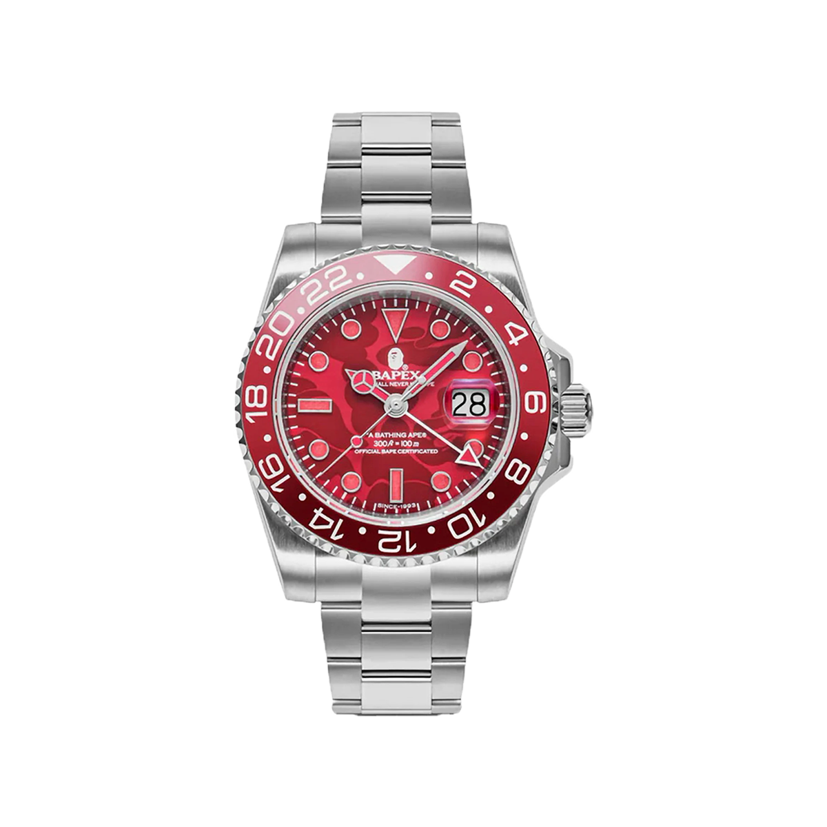 BAPE Type 2 BAPEX Color Camo Watch Red COLLECT