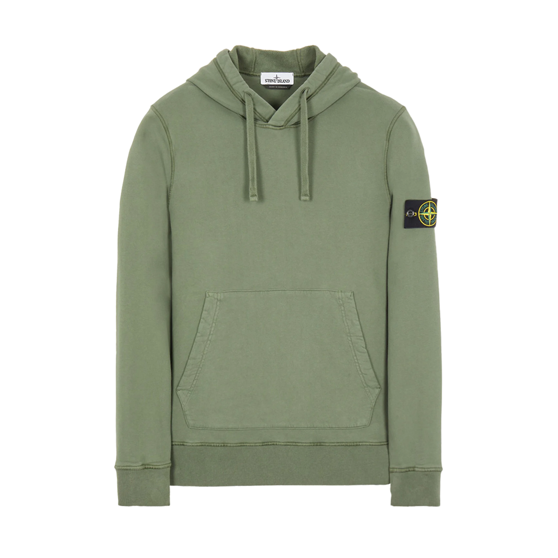 Stone Island Logo Patch Drawstring Hoodie – COLLECT Stone Island Logo Patch Drawstring Hoodie – COLLECT