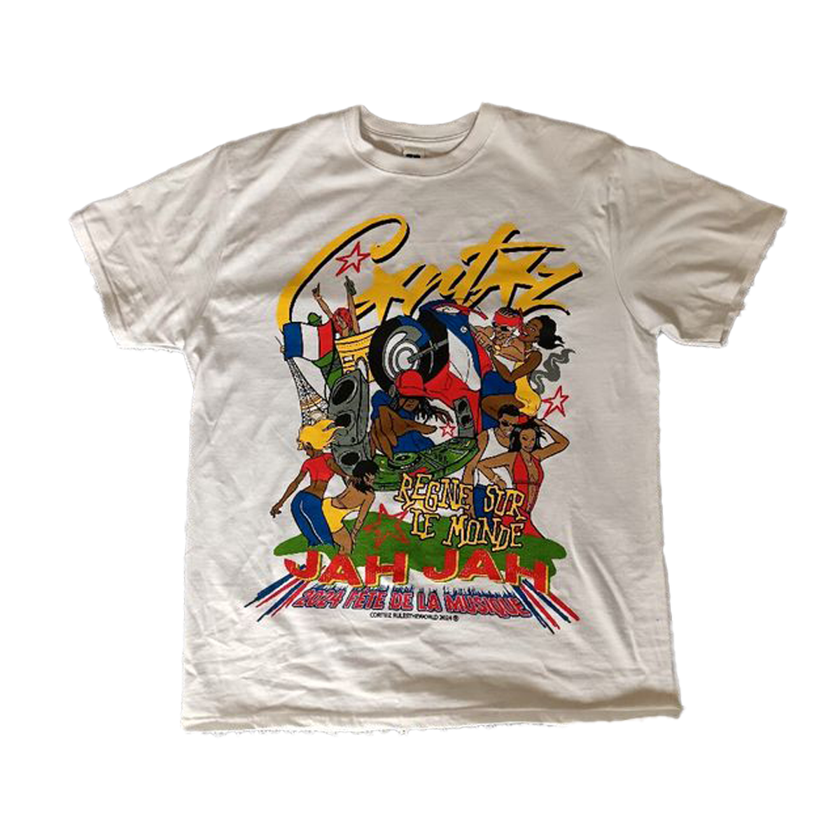 Corteiz Tee Music Festival Edition – limited edition Corteiz t-shirt, Fête de la Musique graphic tee, casual streetwear top, music festival inspired design