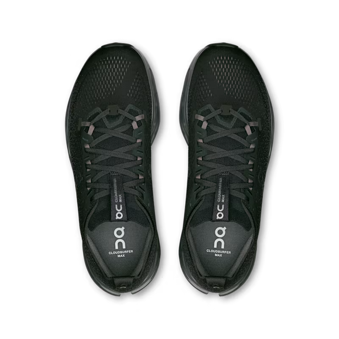 On Running Cloudsurfer Max M Black / Eclipse running shoes – view 3