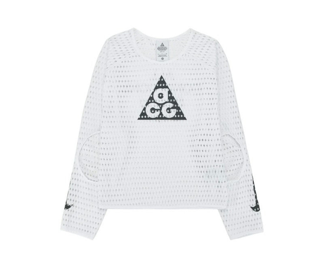 Nike ACG Radical AirFlow NXT Long Sleeve T-Shirt in White/Anthracite