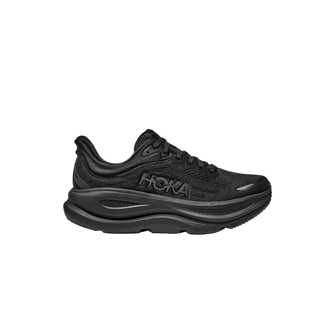 HOKA Bondi 9 Men’s Running Shoes in Black/Black