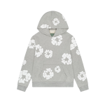 Denim Tears The Cotton Wreath Sweatshirt Grey – limited edition streetwear sweatshirt, Denim Tears brand, grey cotton blend pullover, graphic design with cotton wreath motif