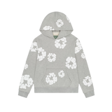 Denim Tears The Cotton Wreath Sweatshirt Grey – limited edition streetwear sweatshirt, Denim Tears brand, grey cotton blend pullover, graphic design with cotton wreath motif