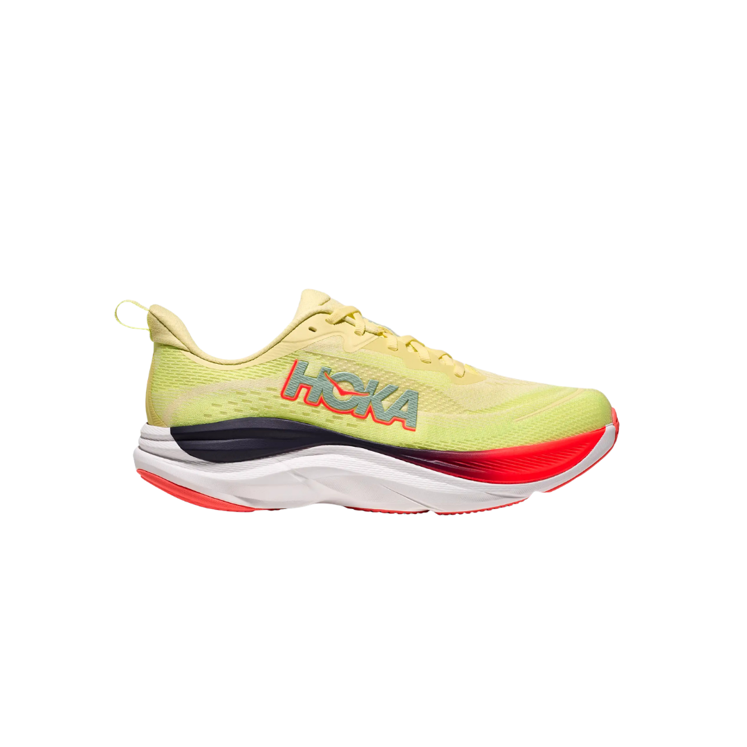 HOKA Skyflow Road Running Shoes in Sunlight and Neon Yuzu