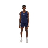 Bandit M vento Singlet Embossed Houndstooth  NY Navy Vintage Blue