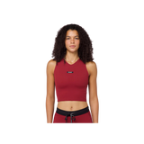 Bandit W Gridlock VNeck Crop Berry Berry