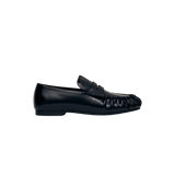 ALOHAS Aven Black Leather Loafers