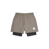 SAYSKY Pace 2 in 1 Shorts 5'' - Taupe