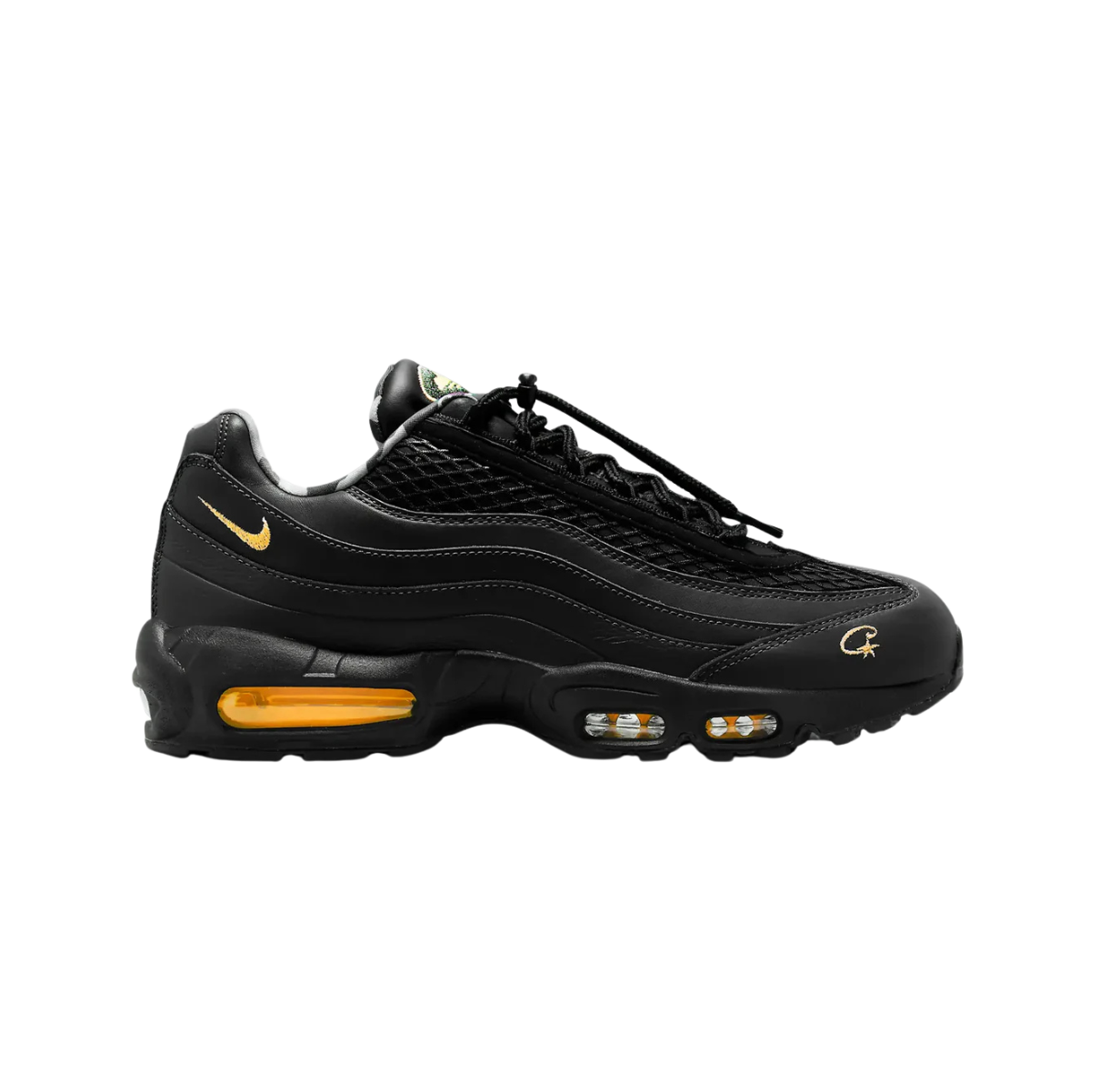 Nike Air Max 95 Corteiz Black Tour Yellow – limited edition streetwear sneakers, Corteiz collaboration with bold yellow accents
