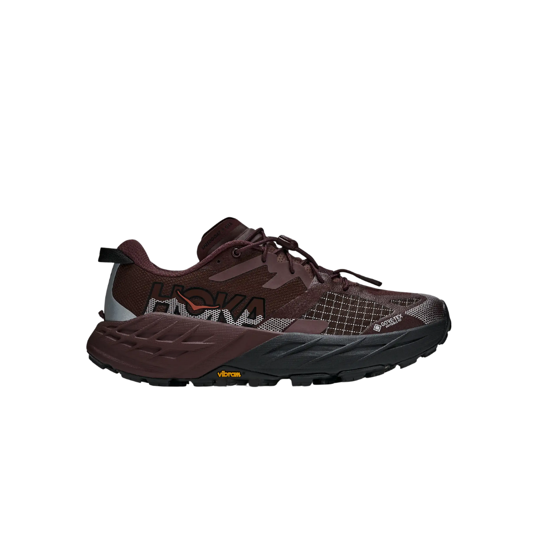 HOKA W Speedgoat 7 GTX trail shoes in Deep Mauve Black with GORE-TEX® protection
