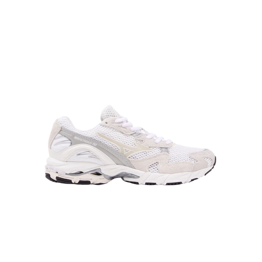 Mizuno Wave Rider 10 sneakers in Off White with retro running-inspired design