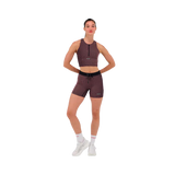 Bandit W Gridlock 5" Compression Short  Black / Mauve