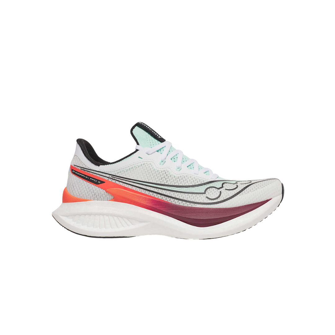 Saucony Endorphin Pro 5 Men's Shoes - White/Crimson running shoes