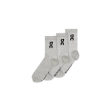 On Running Logo Sock High 3P Unisex - Heather Gray