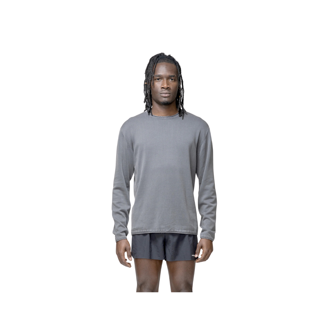 Hermanos Koumori Off Sweater in Washed Black