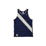 Tracksmith M Van Cortlandt Singlet - Navy / Ivory