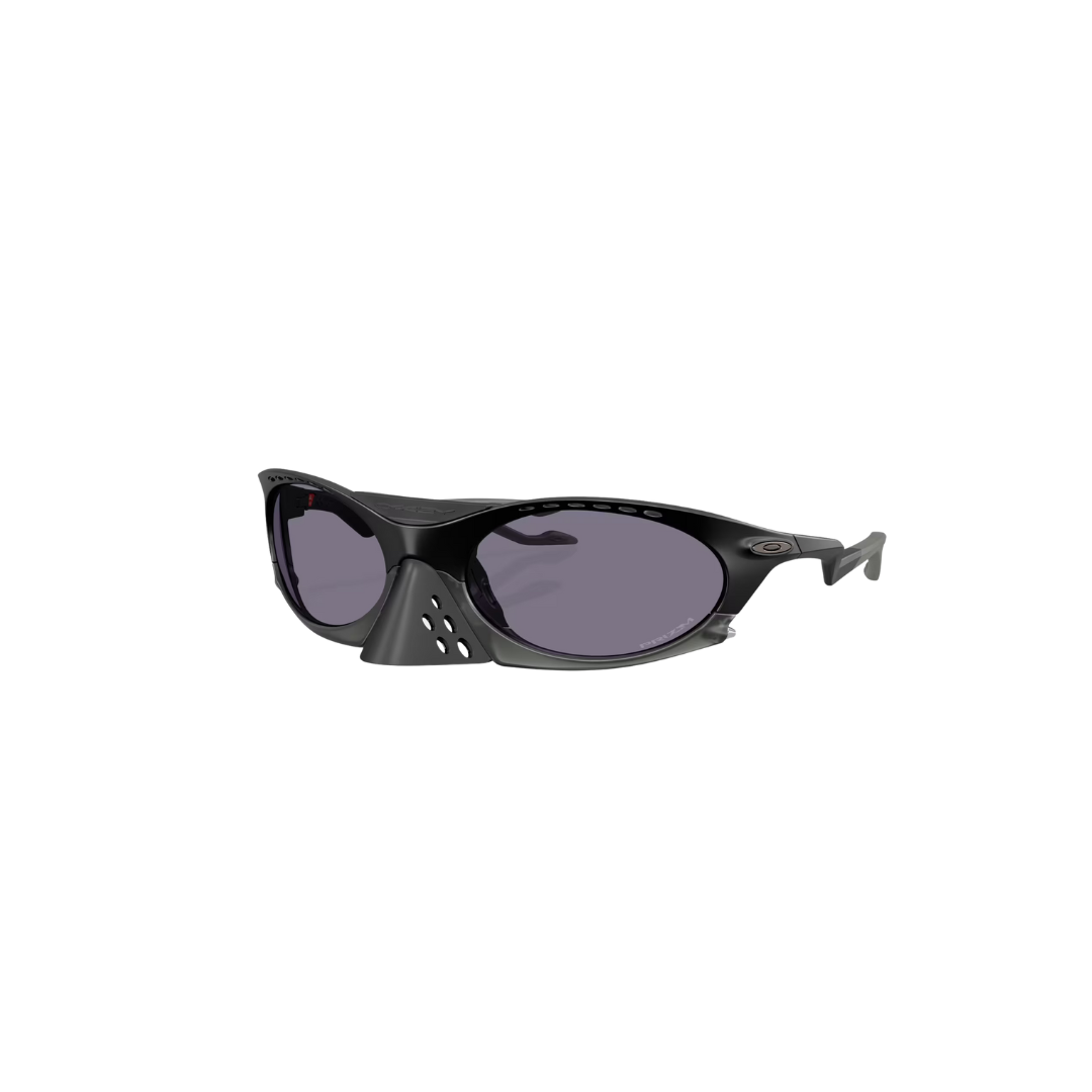 Oakley Plantaris Sunglasses with Prizm Grey Lenses and Matte Black Frame