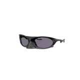 Oakley Plantaris Sunglasses with Prizm Grey Lenses and Matte Black Frame