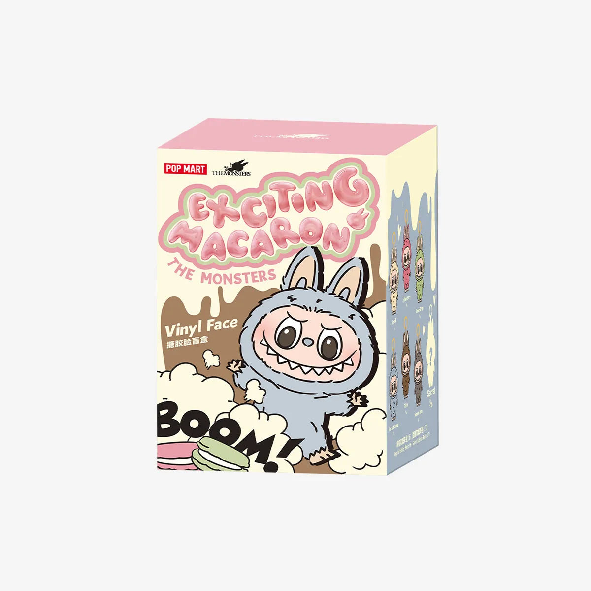 Pop Mart Labubu The Monsters Exciting Macarons Vinyl Face Sealed Case