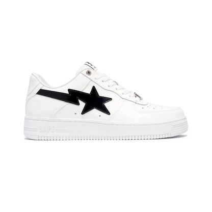 A Bathing Ape Bape Sta #2 White Patent