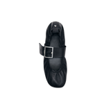 ALOHAS Sarea Black Leather Ballet Flats