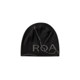 ROA Logo Wool Beanie - Deep Black
