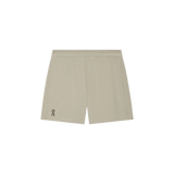 On Running M 7-inch Performance Shorts in Brume with inner brief and zipped back pocket