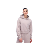 Bandit Classic Cotton Fleece Women's Cropped Hoodie - Ash