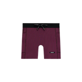 Bandit Women's Striped Cadence™ 5" Compression Shorts - Espresso / Azalea