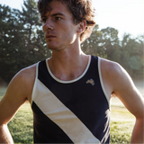 Tracksmith M Van Cortlandt Singlet - Navy / Ivory
