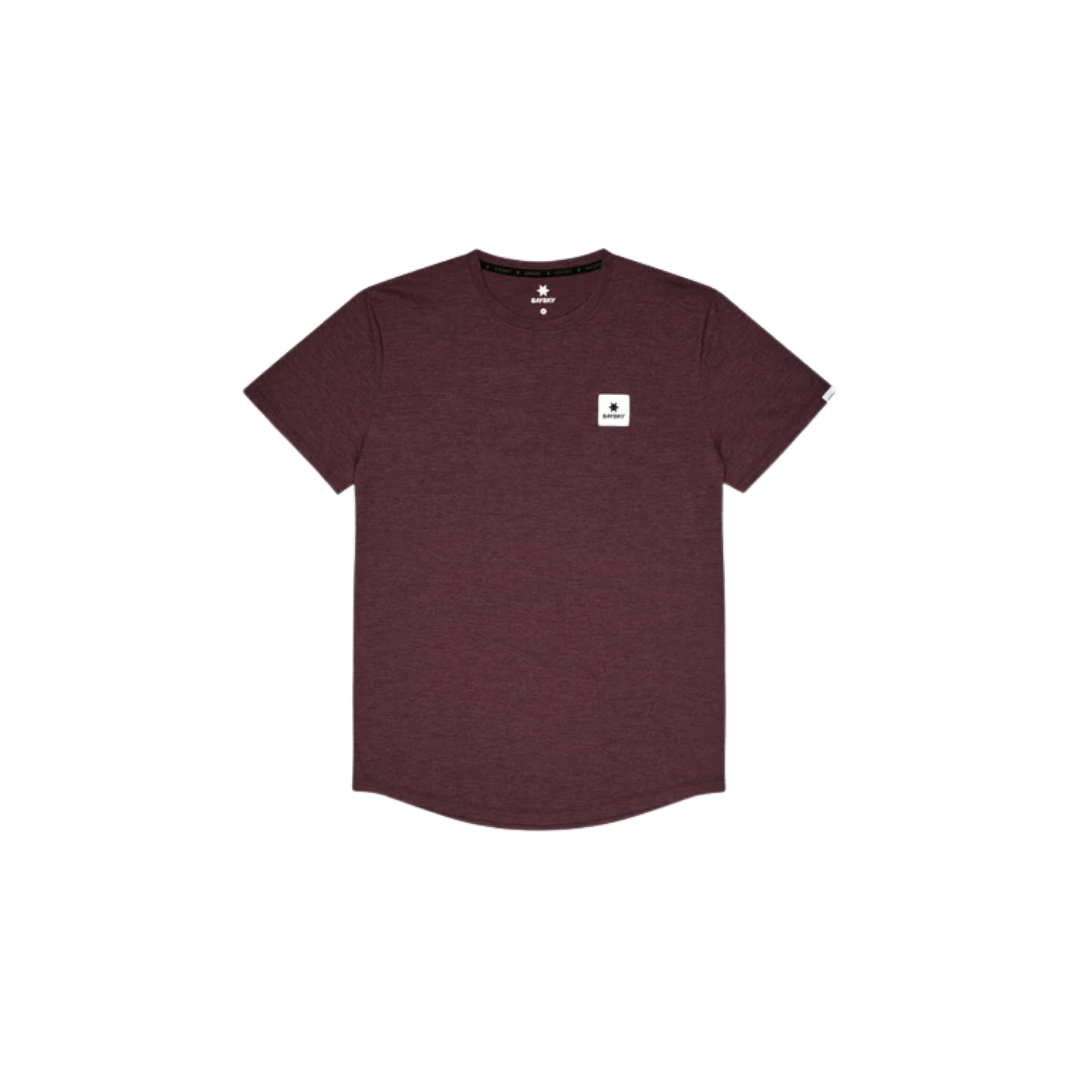 SAYSKY Clean Combat Pro T-Shirt in Burgundy for performance running