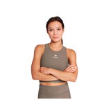 Saysky W Combat Rib Crop Top - Taupe