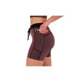 Bandit W Gridlock 5" Compression Short  Black / Mauve