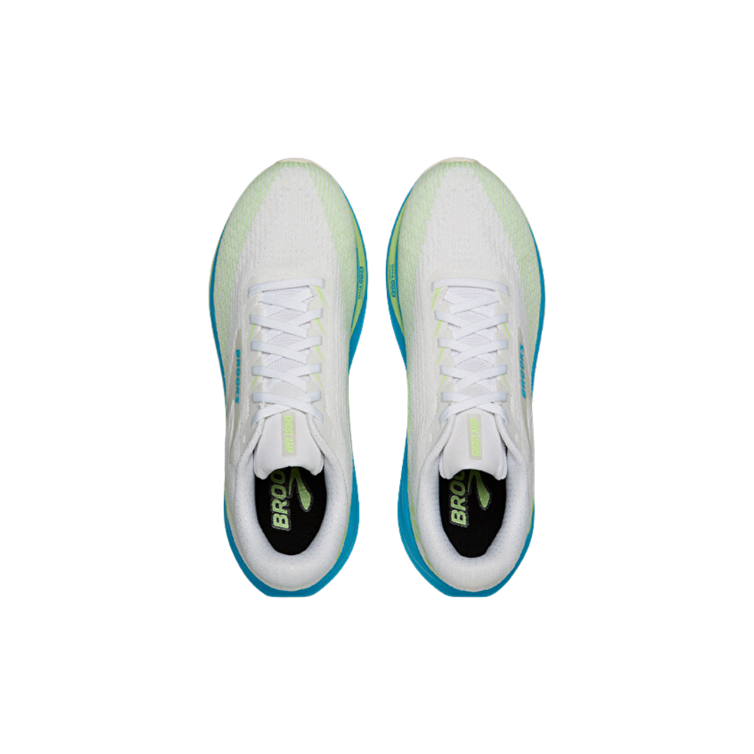Brooks Ghost Amp White/Blue/Paradise Green – image 2