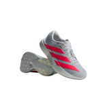 Adidas Adizero EVO SL Shoes - Silver Metallic / Lucid Red / Iron Metallic