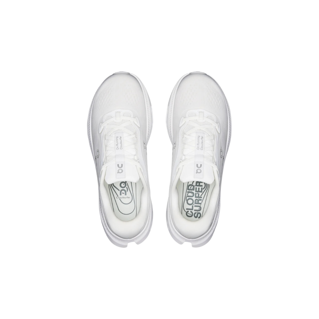 On Running Cloudsurfer 3 W in White with engineered mesh upper and cushioned sole