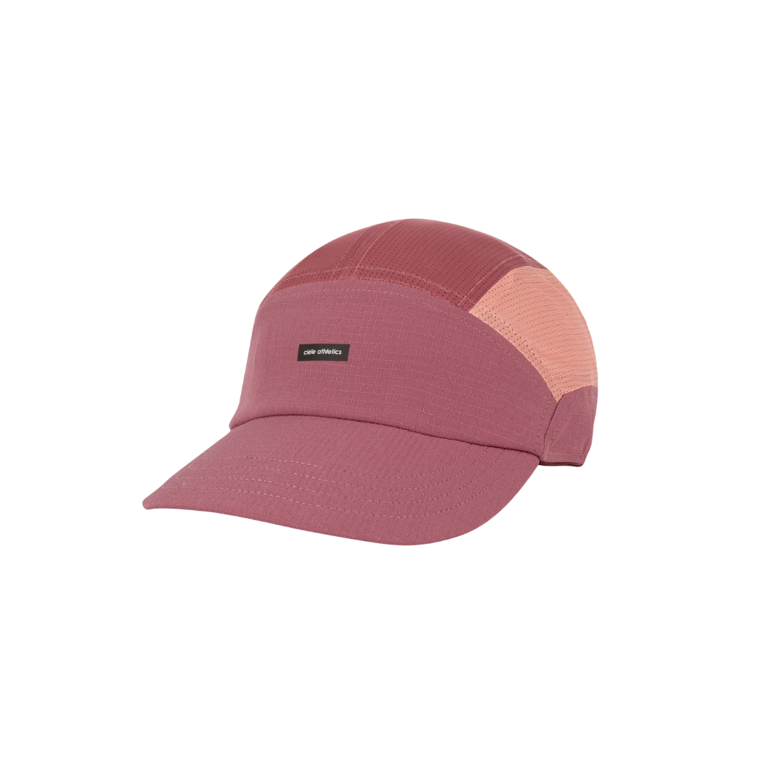 Ciele FSTCapSC Field IconicBarSL in Penny/Rose Dawn with pre-curved brim and reflective detailing