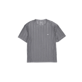 Optimistic Runners Glossy T-Shirt in Grey with glossy vertical lines