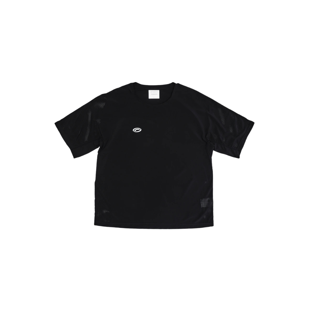Optimistic Runners Perforated T-Shirt in Black
