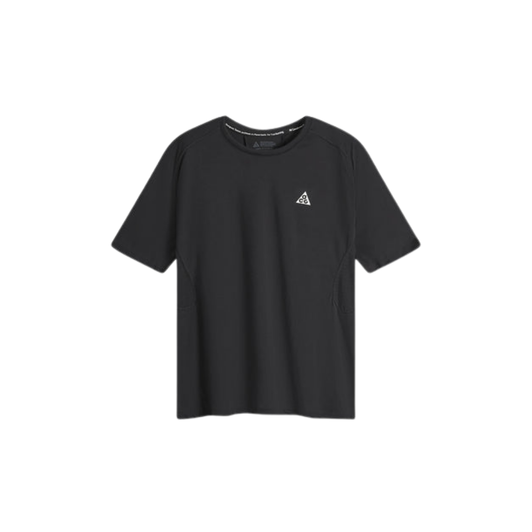 Nike M ACG Solar Chase trail running T-shirt in Black with breathable mesh panels