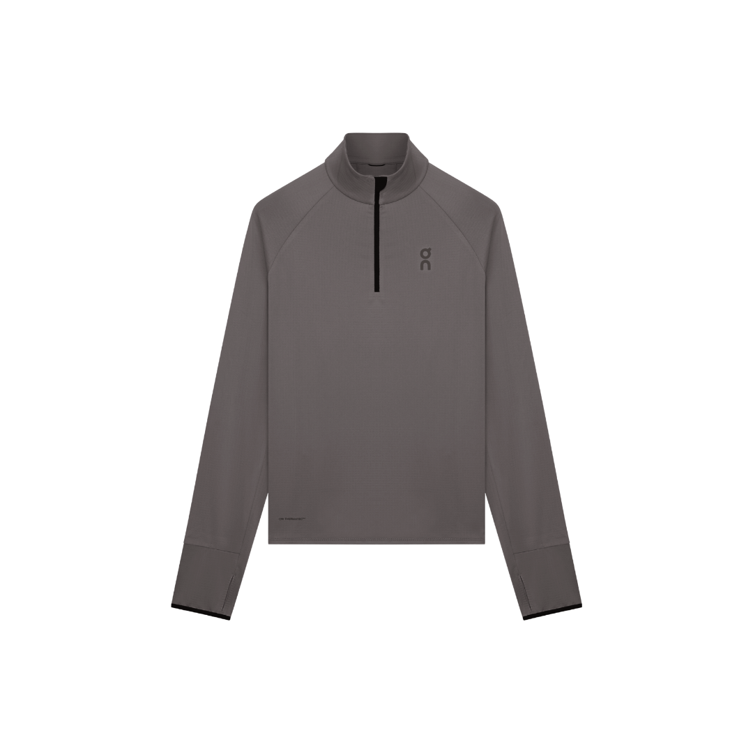 On Running Climate Shirt M in Ember with ThermaTec™ grid fleece and reflective details