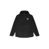 SAYSKY Clean Pace Flex Hooded Jacket in Black with adjustable hood and reflective details