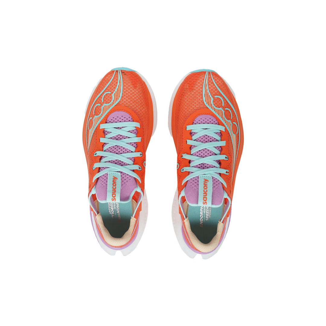 Saucony Endorphin Pro 5 Women's Shoes - Fire/Orchid running shoes – view 2