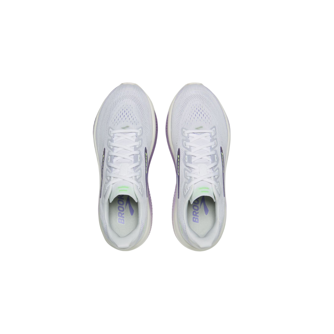 BROOKS Ghost 18 White/Purple Hebe/Green – image 2
