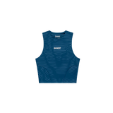 Bandit Stamina Crewneck Race Crop with Contrast Merrow Stitching