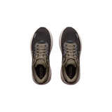 Hoka Bondi 9 running shoe in Black and River Rock Grey