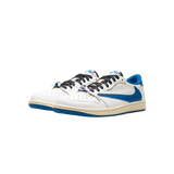 Air Jordan 1 Retro Low OG SP Fragment x Travis Scott Sail Military Blue