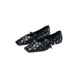 ALOHAS Sway All Studs Black Leather Ballet Flats – image 2