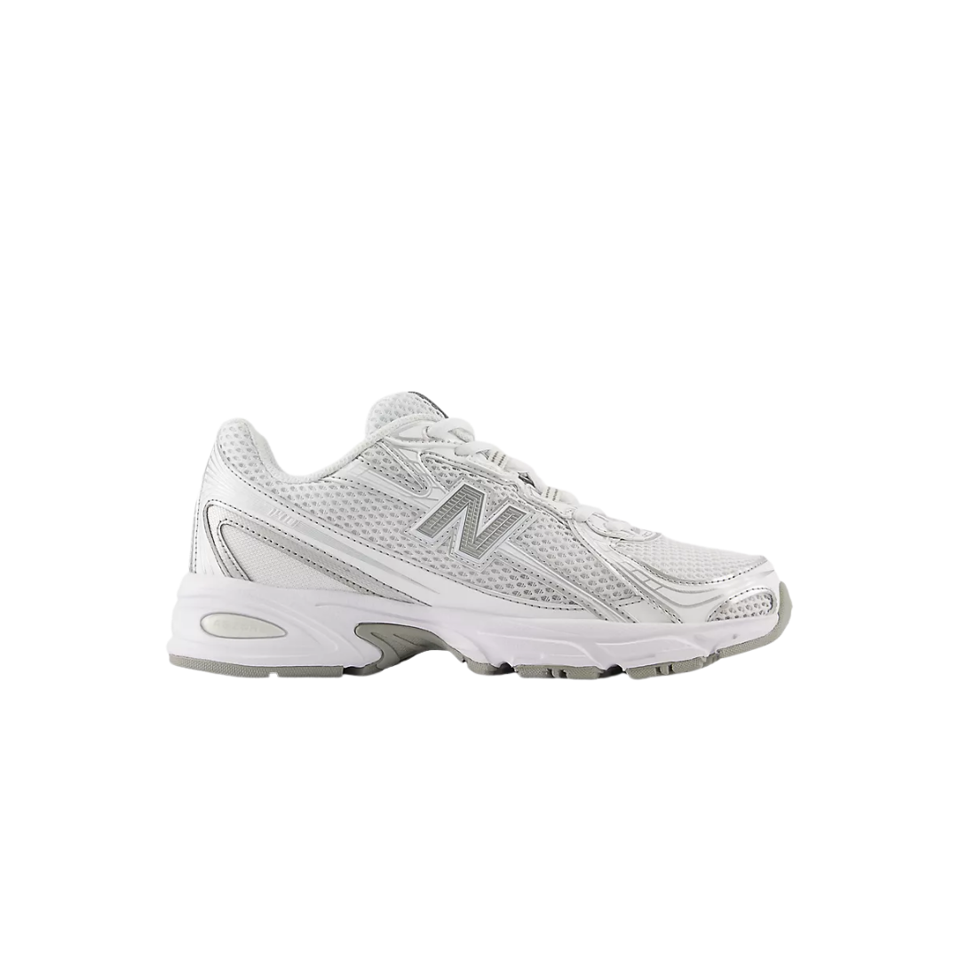New Balance 740 Sneakers in White Silver Reflection